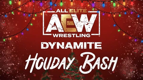 The logo for AEW Dynamite Holiday Bash