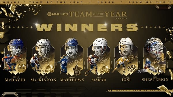 NHL 23 Announces Men's Team Of The Year Players