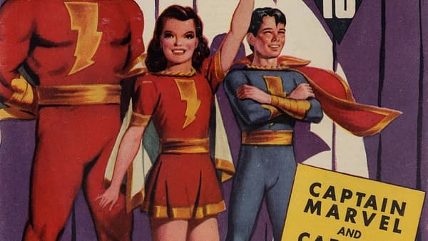 Captain Marvel Adventures #18 featuring Mary Marvel (Fawcett Publications, 1942).