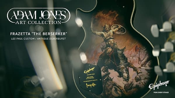 Adam Jones Unveils Frazetta's "The Berserker" Epiphone Les Paul