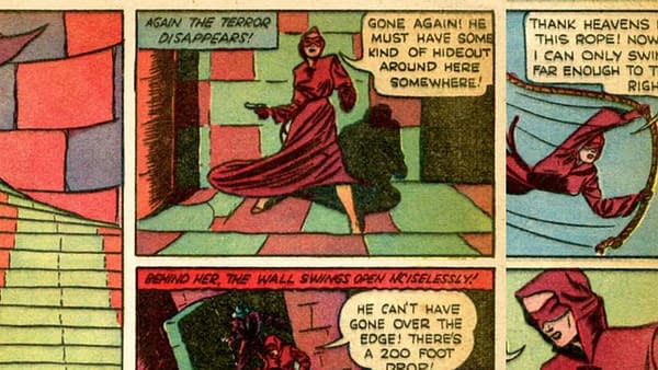 Thrilling Comics #3 (Better Publications, 1940) with a Woman in Red story by Richard E. Hughes and George Mandel.