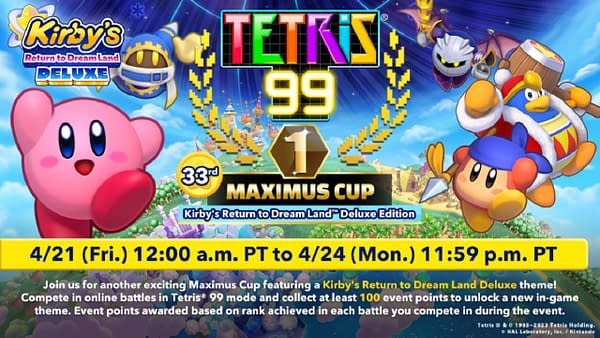 Kirby's Return To Dream Land Deluxe Is The Latest Tetris 99 Cup