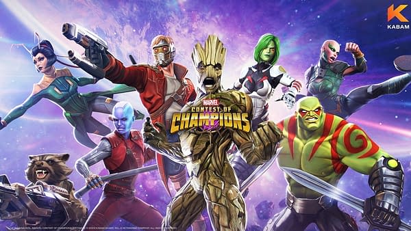 The Guardians of the Galaxy in Marvel Contest Of Champions, courtesy of Kabam.