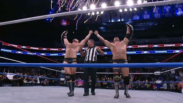 FTR (Cash Wheeler and Dax Harwood) are victorious on AEW Dynamite