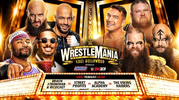 WrestleMania Saturday Promo Graphic: Men's Tag Team Showcase.