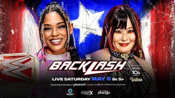 WWE Backlash Preview Graphic for Bianca Belair vs. Iyo Sky