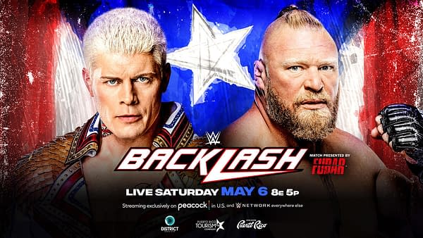 WWE Backlash Preview Graphic for Cody Rhodes vs. Brock Lesnar