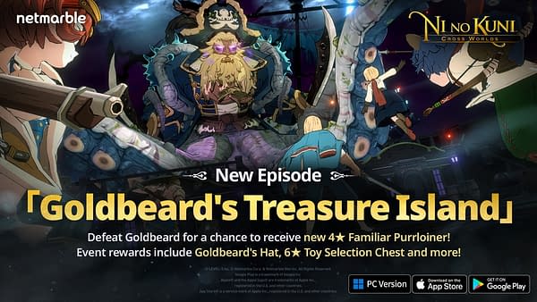 Goldbeard's Treasure Island comes to Ni No Kuni: Cross Worlds, courtesy of Netmarble.