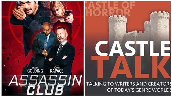 Assassin Club poster and Castle Talk logo used with permission