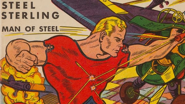 Zip Comics #1 (MLJ, 1940) featuring Steel Sterling.
