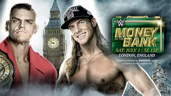 WWE Money in the Bank promo graphic for Matt Riddle vs. Gunther