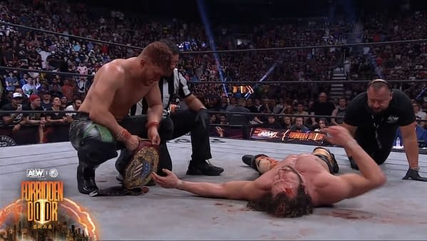 Will Ospreay is victorious over Kenny Omega at AEW x NJPW Forbidden Door