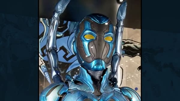 Blue Beetle Costume screencap courtesy Jimmy Leszczynski.