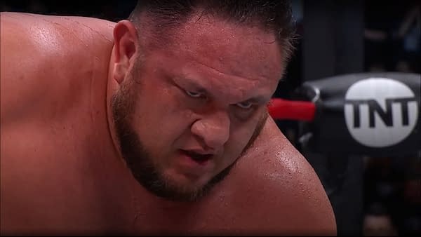 Samoa Joe appears on AEW Collision