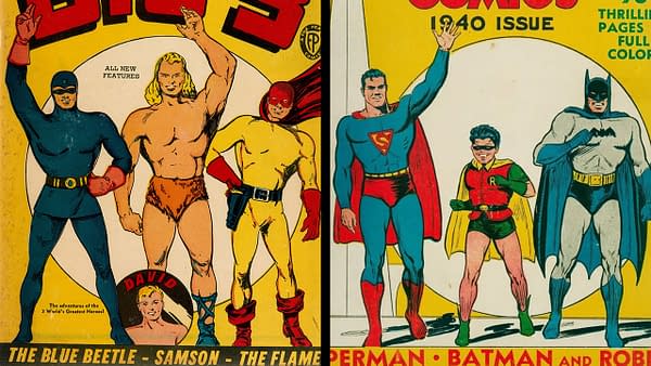 Big 3 #1 (Fox) vs NY World's Fair Comics 1940 (DC Comics).