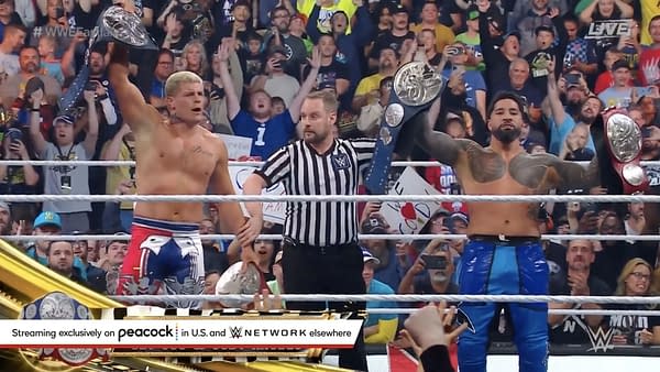 Cody Rhodes and Jey Uso win the WWE Undisputed Tag Team Championship at WWE Fastlane