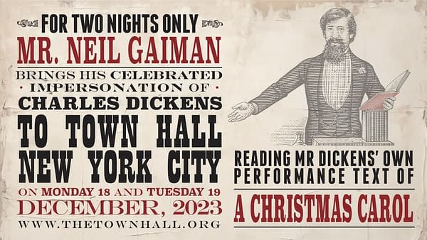 Neil Gaiman to Play Charles Dickens on the New York Stage