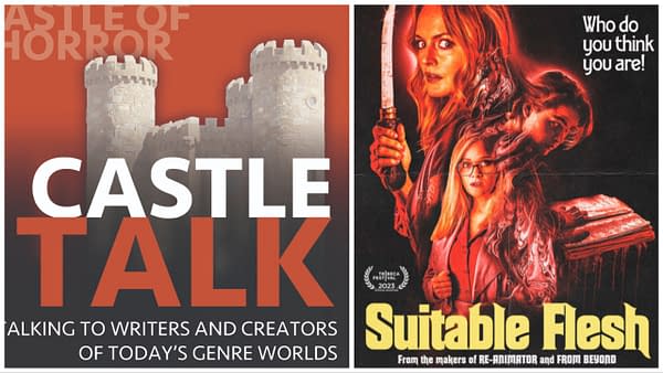 Castle Talk logo and Suitable Flesh poster used with permission