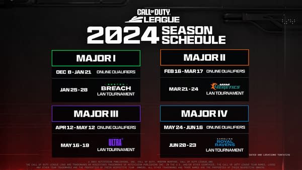 Call Of Duty League Will Launch 2024 Season On December 8