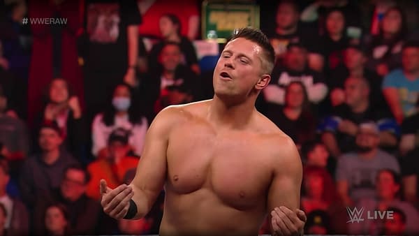 The Miz post-victory on WWE Raw