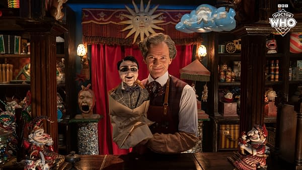 Doctor Who "The Giggle" Preview Images: The Toymaker Wants to Play