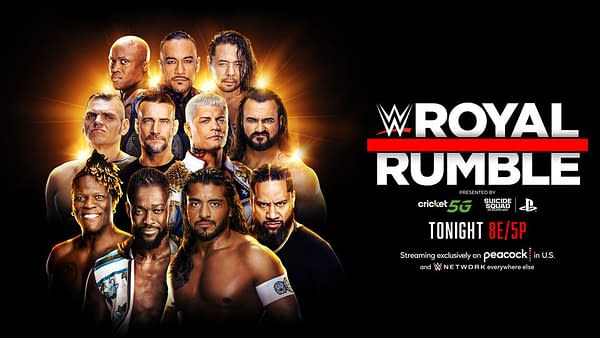Royal Rumble graphic courtesy WWE for the men's Rumble match.