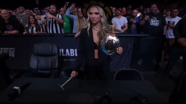 Julia Hart tolls the bell for FTR on AEW Collision