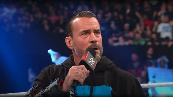 CM Punk cuts a promo on WWE Raw