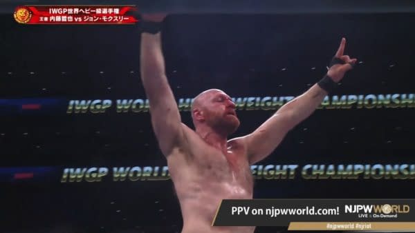 Jon Moxley wins the IWGP World Heavyweight Championship at NJPW Windy City Riot