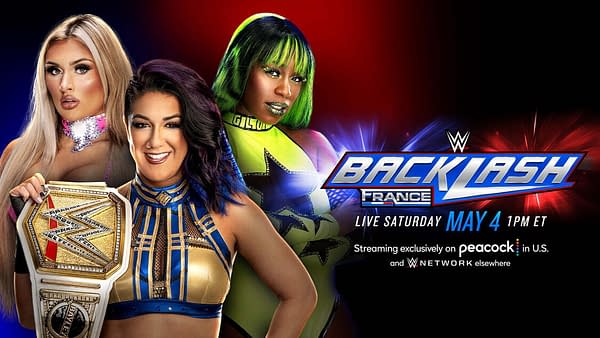 WWE Backlash Graphic for Bayley vs. Naomi vs. Tiffany Stratton