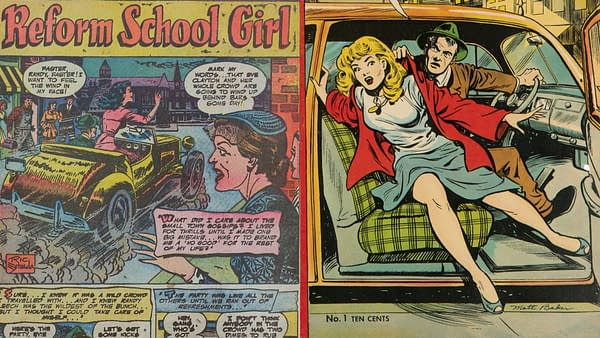 Teen-Age Temptations #1 (St. John, 1952) featuring Reform School Girl story and Matt Baker cover.