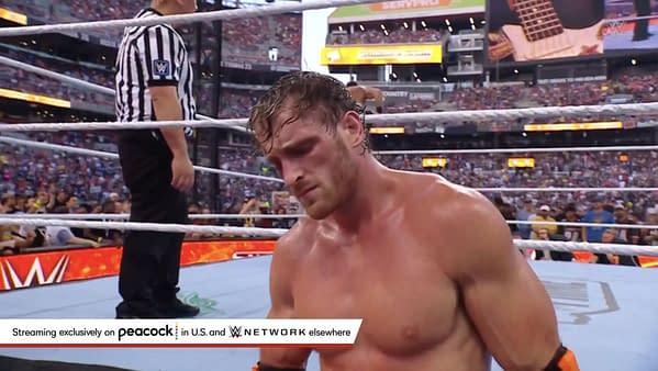 Logan Paul is devastated after losing his title at WWE SummerSlam