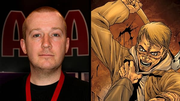 Photo of Garth Ennis by Pinguino Kolb, courtesy of Avatar Press. Cover of Crossed #1 courtesy of Avatar Press.