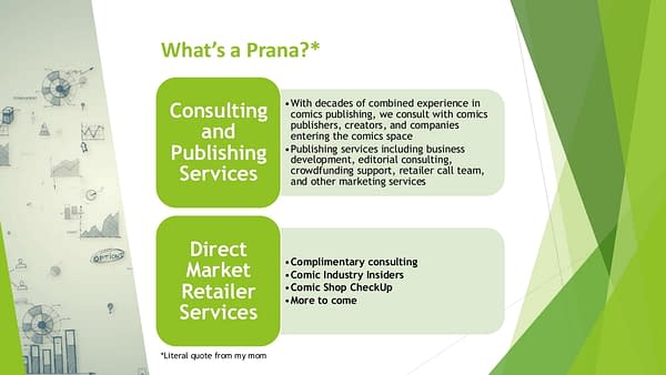 Direct Market PR Company Prana's Presentation To NYCC Retailer Day