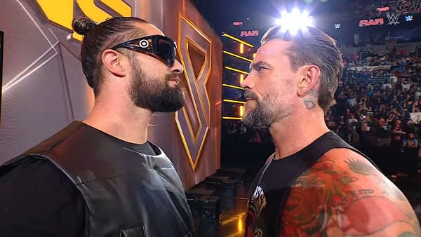 Seth Rollins and CM Punk meet on WWE Raw