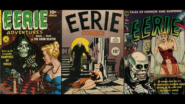 Eerie Adventures #1 (Ziff-Davis, 1951), Eerie #1 (Avon, 1947), Eerie #1 (Avon, 1951)