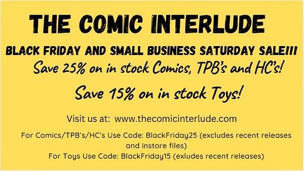 XX Comic Book Stores Doing Black Friday Sales Today