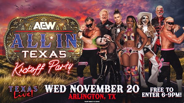 AEW All In: Texas Kickoff party promo graphic