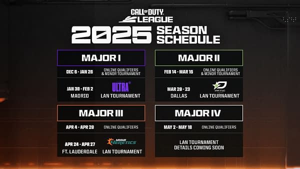 Call Of Duty League Will Start 2025 Season in Early December