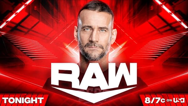 WWE Raw promo graphic featuring the one and only CM Punk