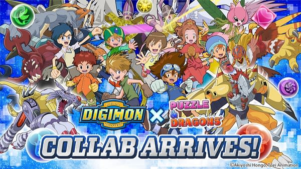 Digimon Adventure Arrives Today in Puzzle & Dragons