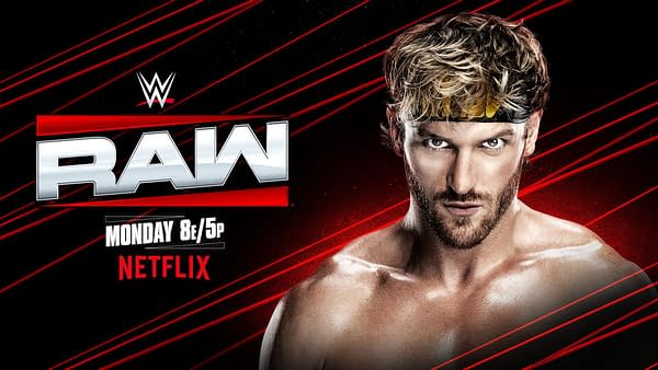 An amzing graphic by WWE celebrating the WWE Raw "debut" of Logan Paul.