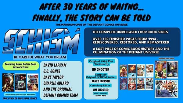 Jim Shooter's Schism From Defiant Comics To Finally Be Published