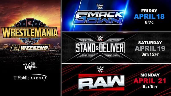 WWE WrestleMania 41 Vegas week graphic
