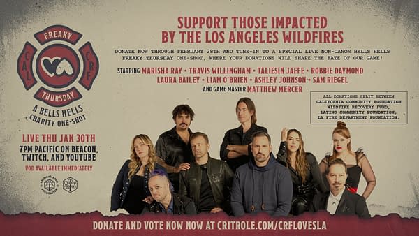 Critical Role Announces Charity One-Shot For LA Wildfire Relief