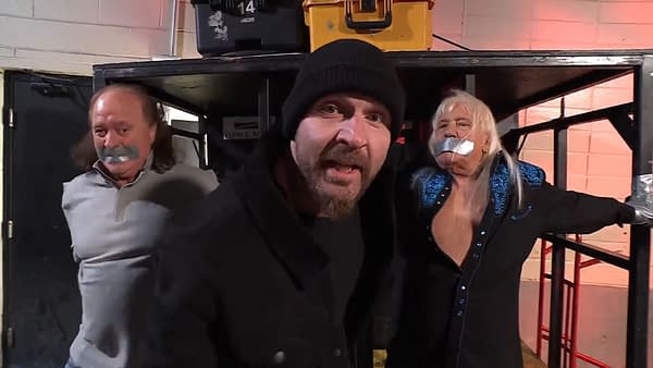 Jon Moxley ties up the Rock N Roll Express on AEW Collision