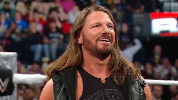 AJ Styles soaks in the crowd on WWE Raw