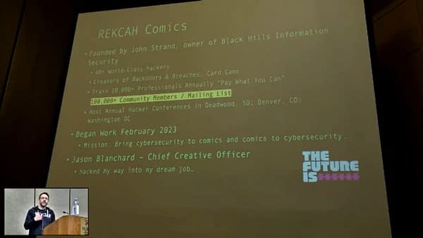 Rekcah At ComicsPRO- The Best Comic Book Presentation I Have Ever Seen