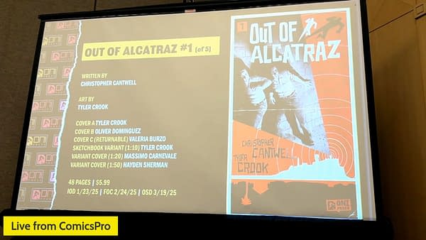 Oni's Out of Alcatraz #1 Gets Maximized Discount, Returnability Before FOC 