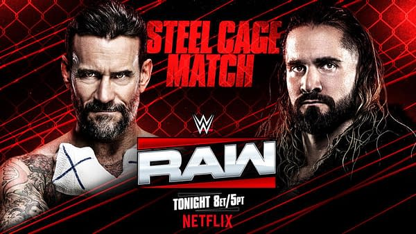 WWE Raw graphic that's way better than anything AEW's graphics department could ever come up with